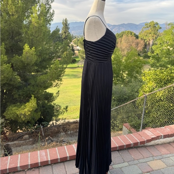 NWOT Petal & Pup Black Pleated Maxi Dress - Picture 3 of 8